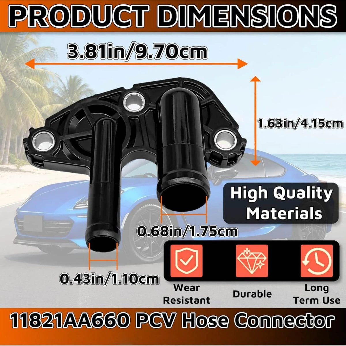 PCV Hose Connector For 2013-2018 Subaru BRZ Crosstrek Impreza 2.0L Non Turbo