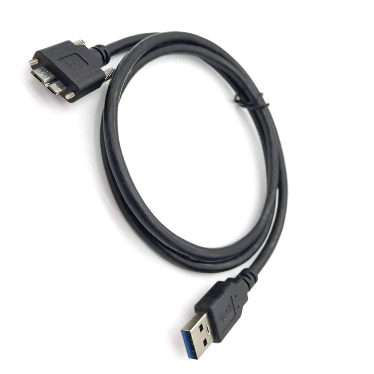 Durable USB 3.0 Male to Micro B Male Industrial Camera Cable Cord With Screws