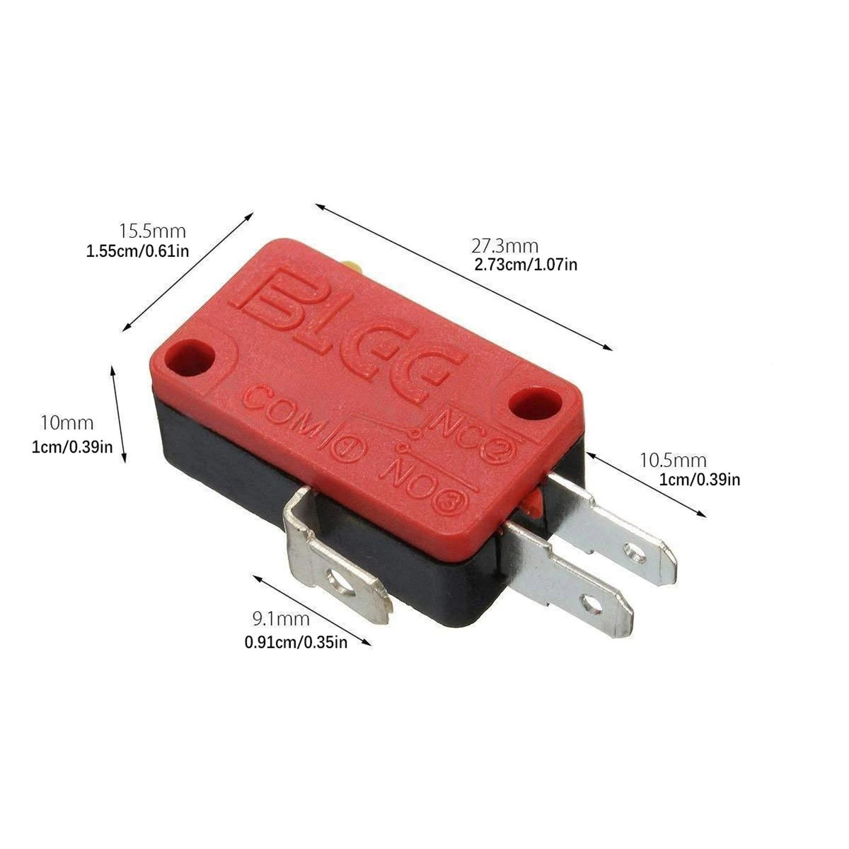 20Pcs Red 3 Pin Microswitch Push Button For Arcade Mame Jamma Games B