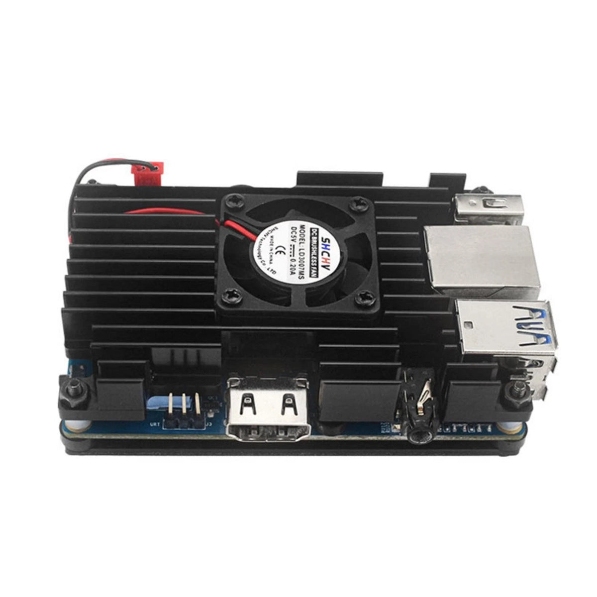 G Aluminum Case with Cooling Fan Active Passive Radiator Kit for Orange Pi 3 LTS