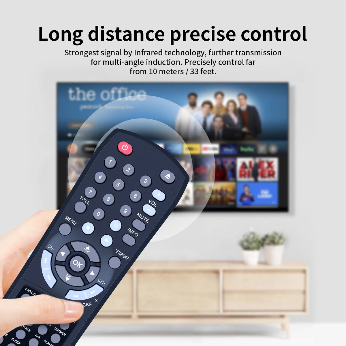 Replacement Remote Control For INSIGNIA DAV8611 Audio System NS-A3111