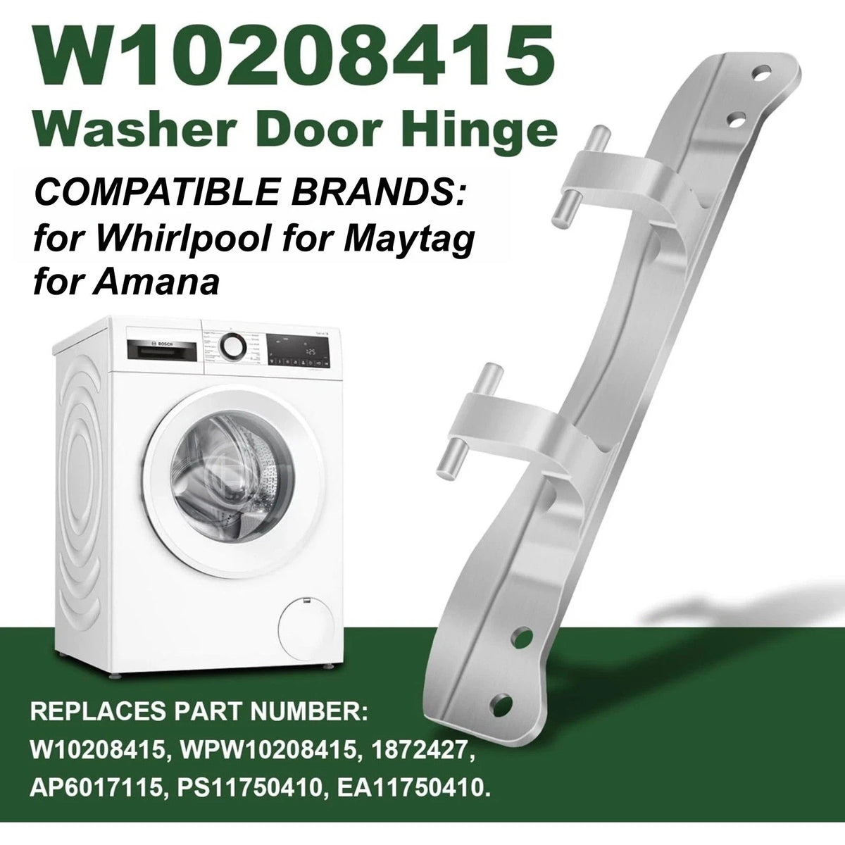 For Maytag Whirlpool Washer Dryer Door Hinge AP6017115 PS11750410 EA11750410