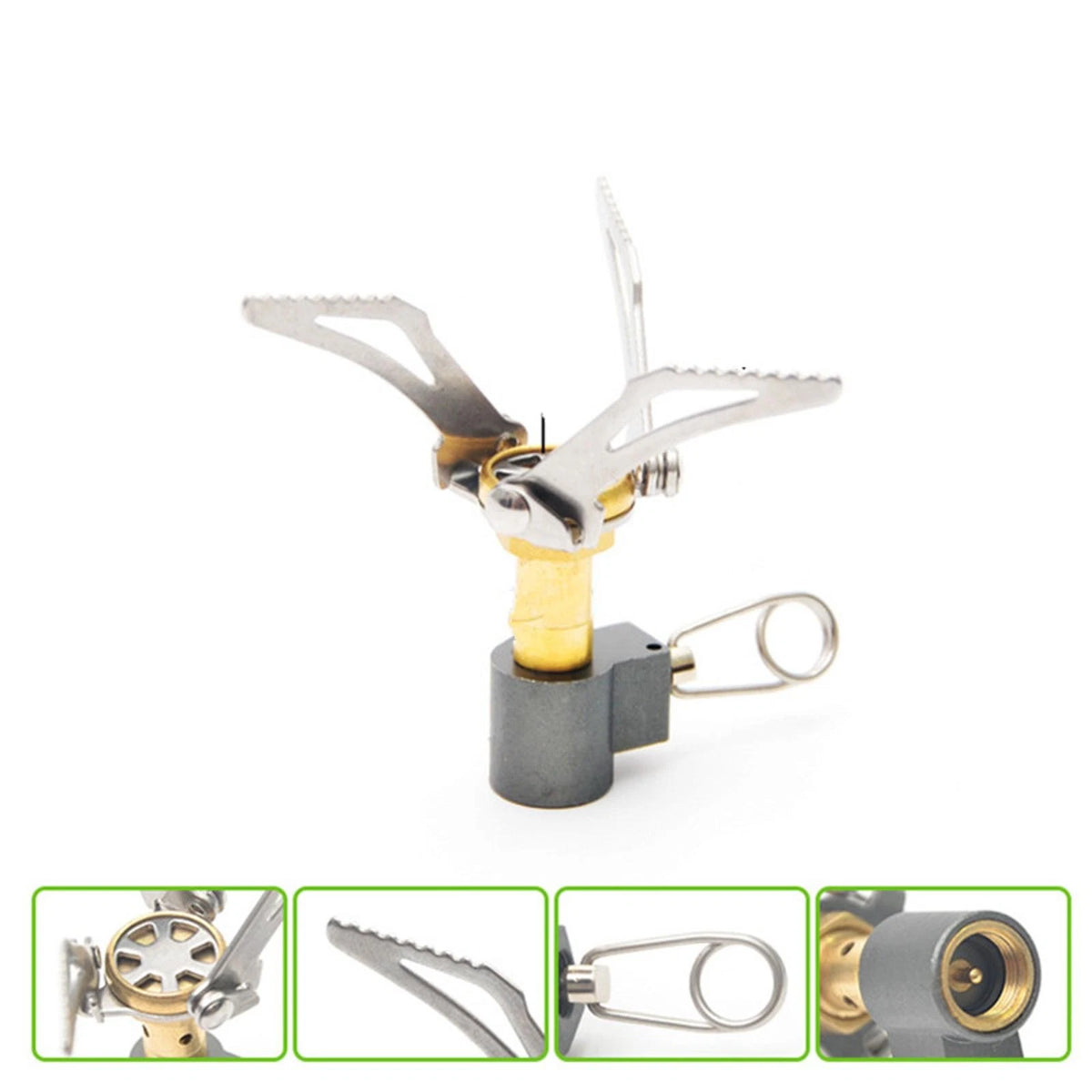 Foldable Aluminum Mini Ultralight Outdoor Camping Cook Burner Head Gas Stove
