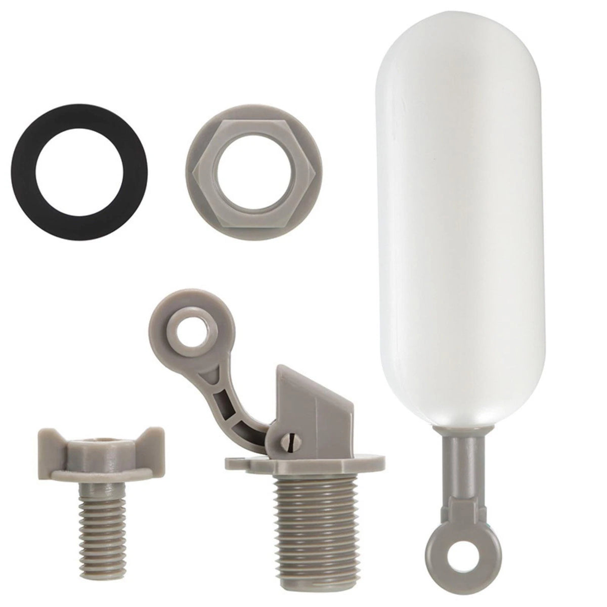 4pcs 1/2" Ball Float Valve Adjustable Arm Water Level Control Auto Fill Stop
