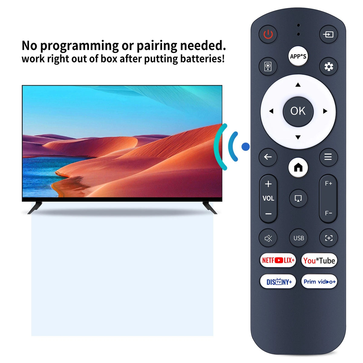 Replacement Remote Control For Voplls Q5 Projector