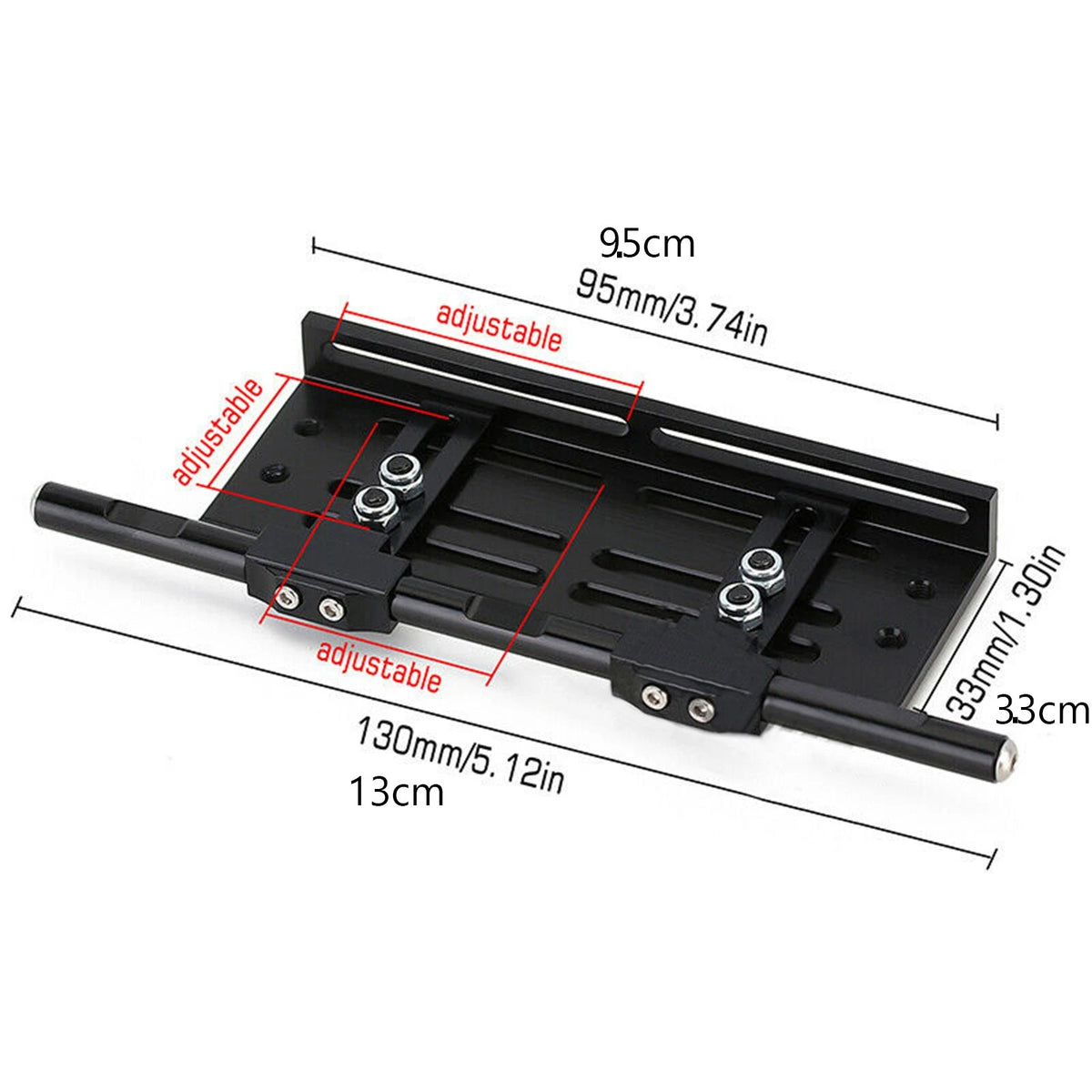 2Pcs Rock Slider Metal Pedal for Axial SCX10 90046 Traxxas TRX4 1:10 RC Crawler