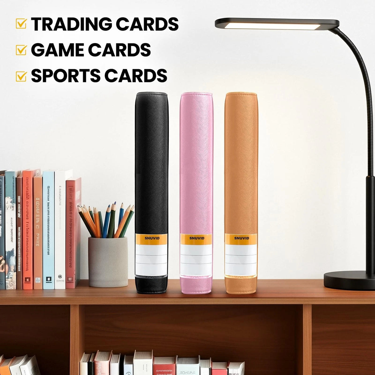 9 Pocket Trading Card Binder with 500 Sleeves, 26 91Mm X 66Mm, Black