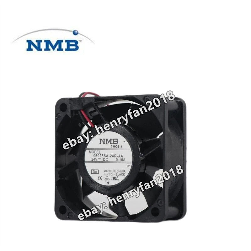NMB Fan 06025SA-24R-AA DC 24V 0.15A 60*60*25MM Ball bearing Cooling Fan