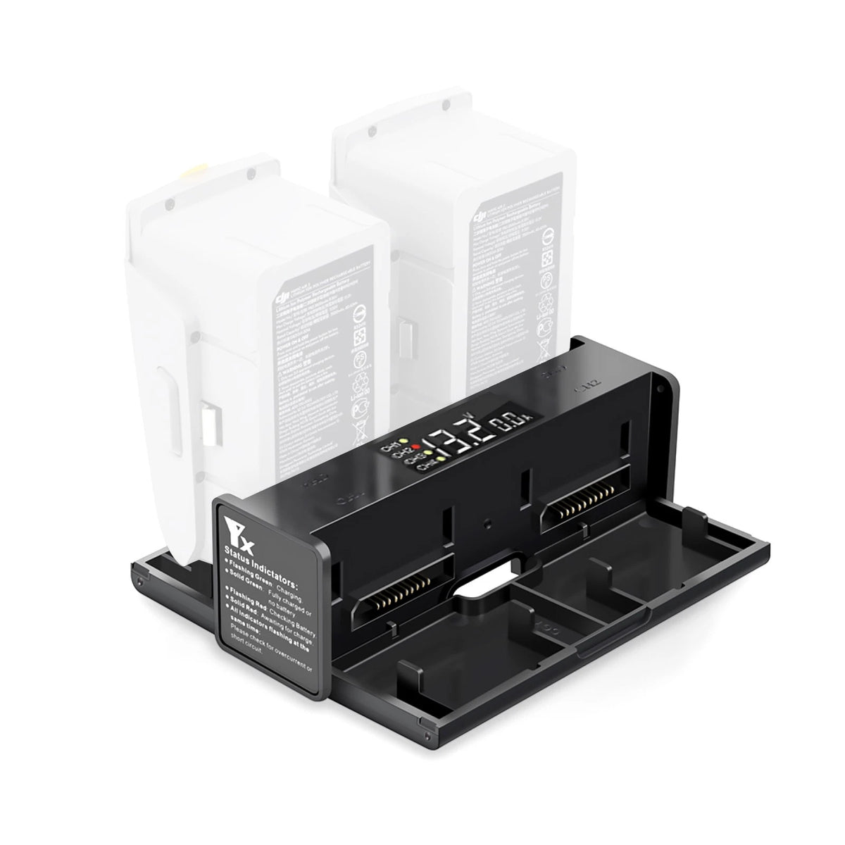 4 Battery Ports LED Display Charger Charging Hub For DJI Mavic Air 2 Drone e