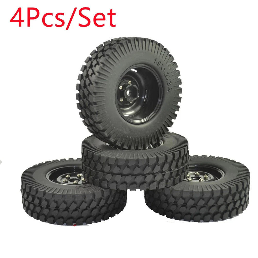 4Pack Wheel Tires Tyres Repalcement For Axial SCX10 D90 TF2 MST CC01 1/10 RC Car