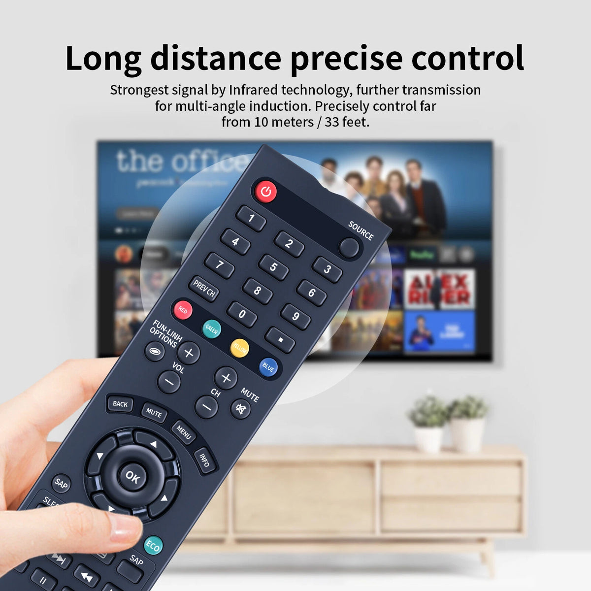 Replacement Remote Control For Sylvania TV LC190SS2, LC260SS2, LC320SS2 NH210UD