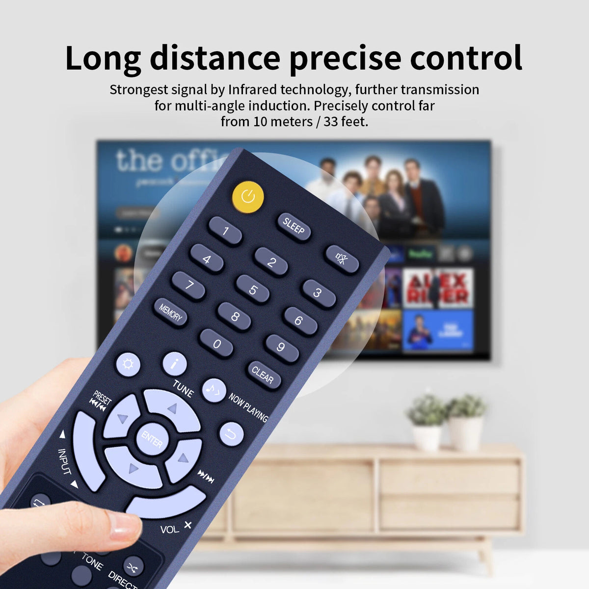RC-961S Remote Control For Onkyo Network CD Receiver CR-N575D CR-N775D
