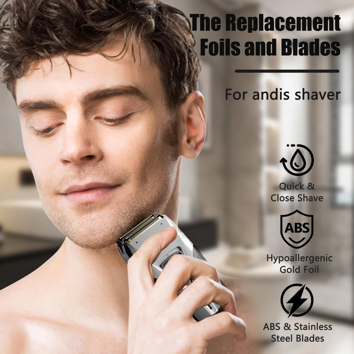 Foil Shaver Replacement Compatible with Model TS-1 TS-2 ADS-1107