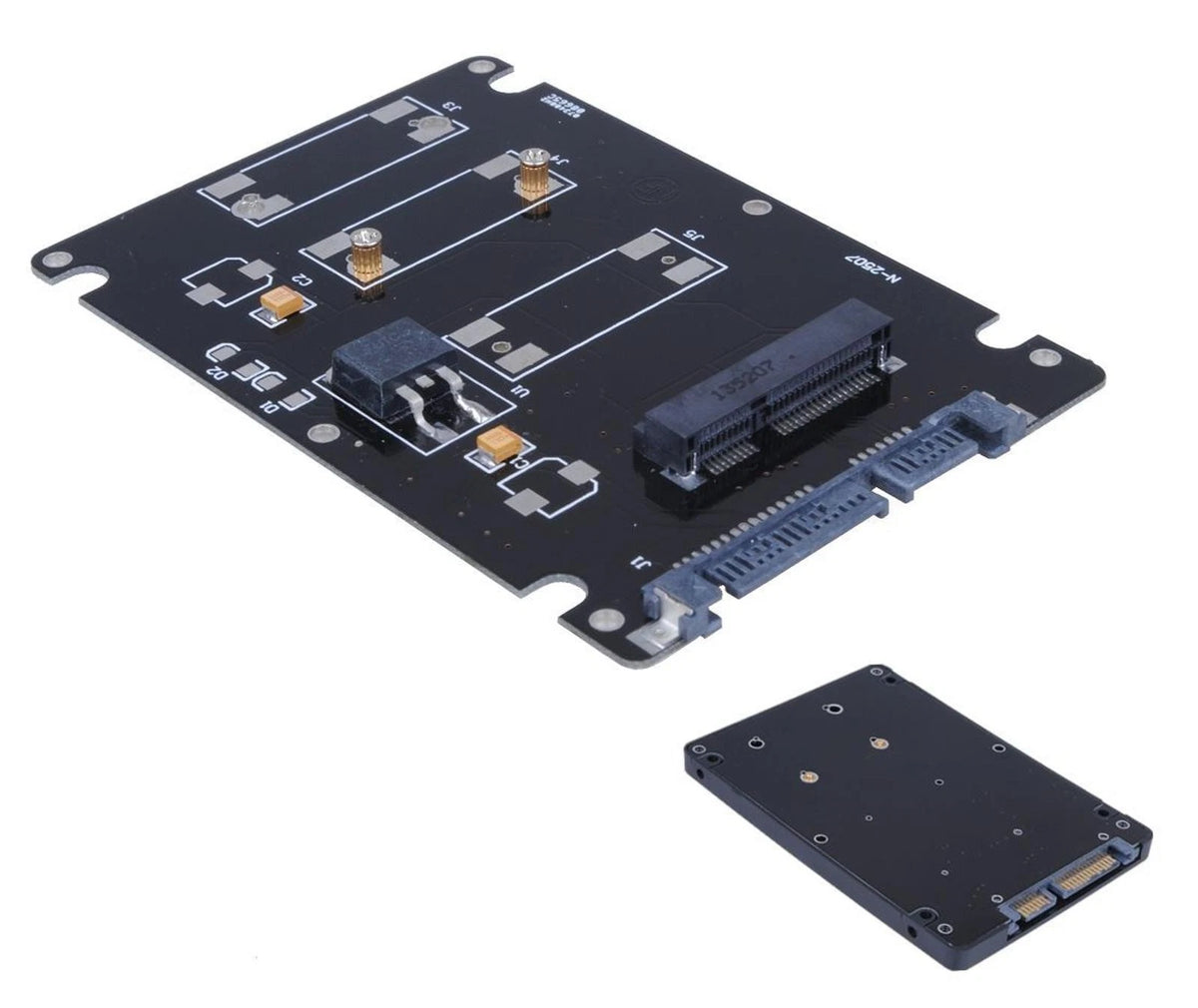 2.5 Inch SATA to mSATA SSD Enclosure Converter Internal / External Adapter A