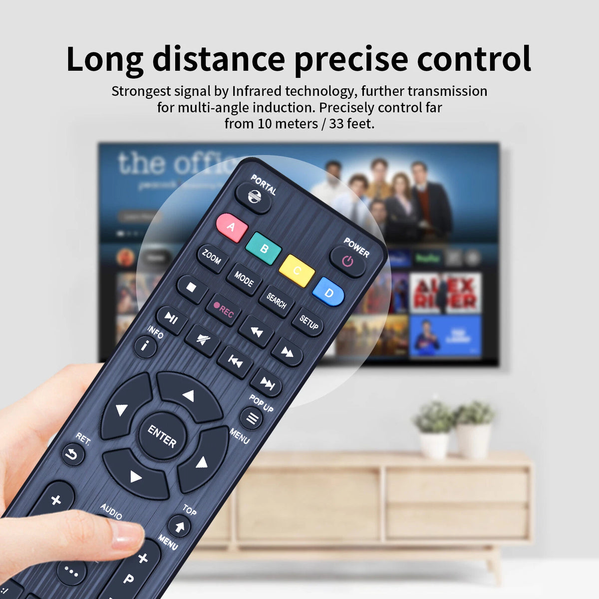 Replacement Remote Control For DUNE HD Box TV-303 Katina TV/Polsky TV