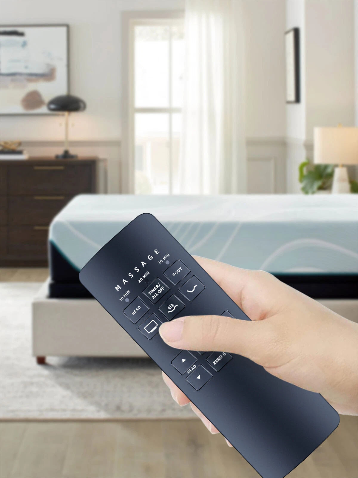 Remote Control For TEMPUR-PEDIC Adjustable Bed Base 75261 RF258B