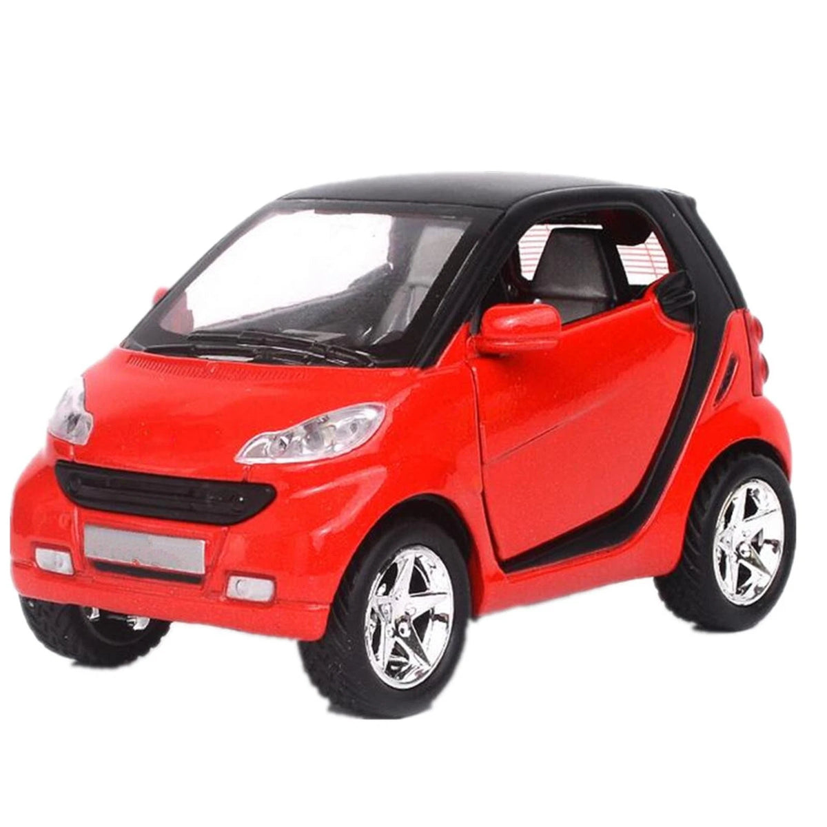1:32 Red Model Car Toy Vehicle Kid Gift With Sound&Light Effect For Smart ForTwo