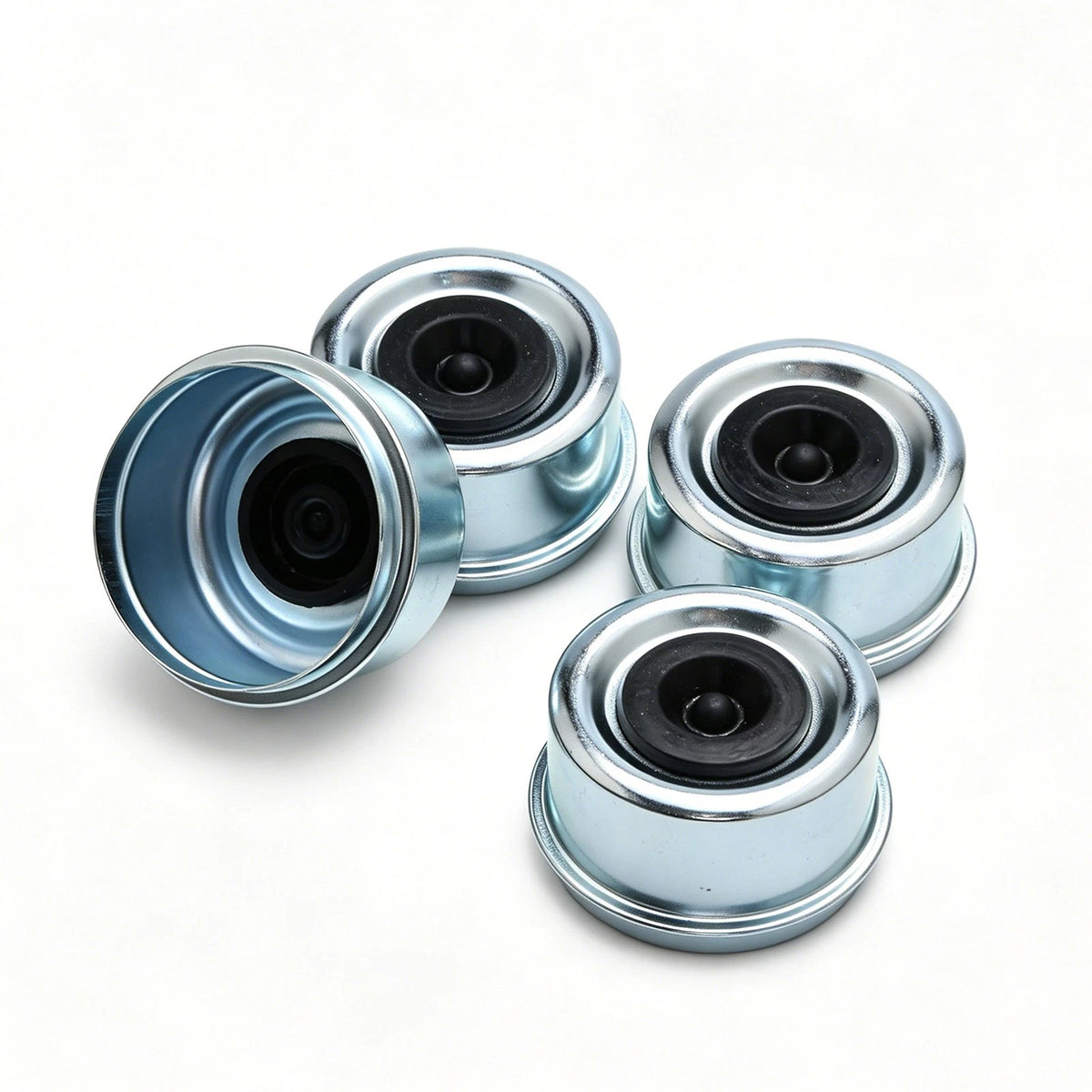 4Pcs 2.44" For Dexter Dust Cap Maintenance Kit w/ Rubber Plug & 4 Spare Plugs