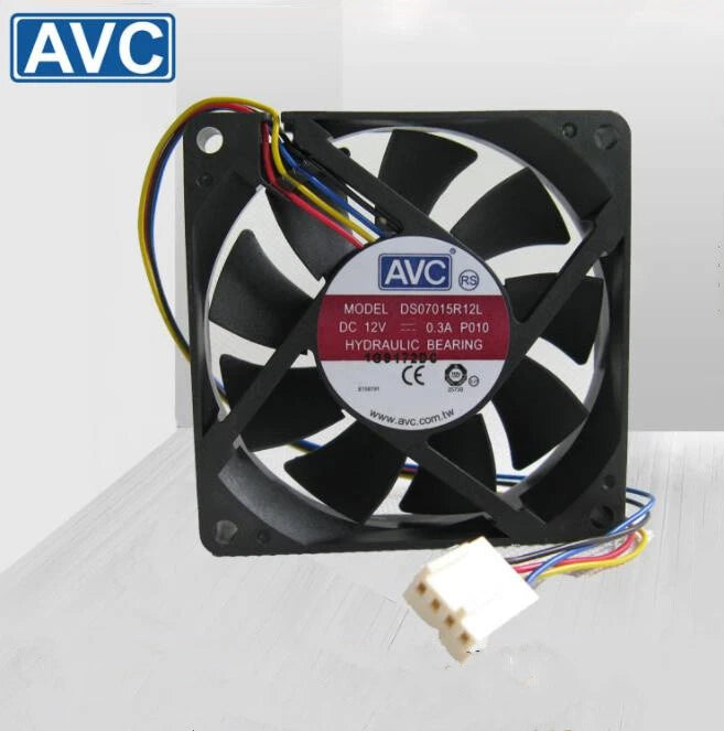 For AVC DS07015R12L DC 12V 0.3A 70*70*15MM 4-pin CPU / Chassis Cooling Fan