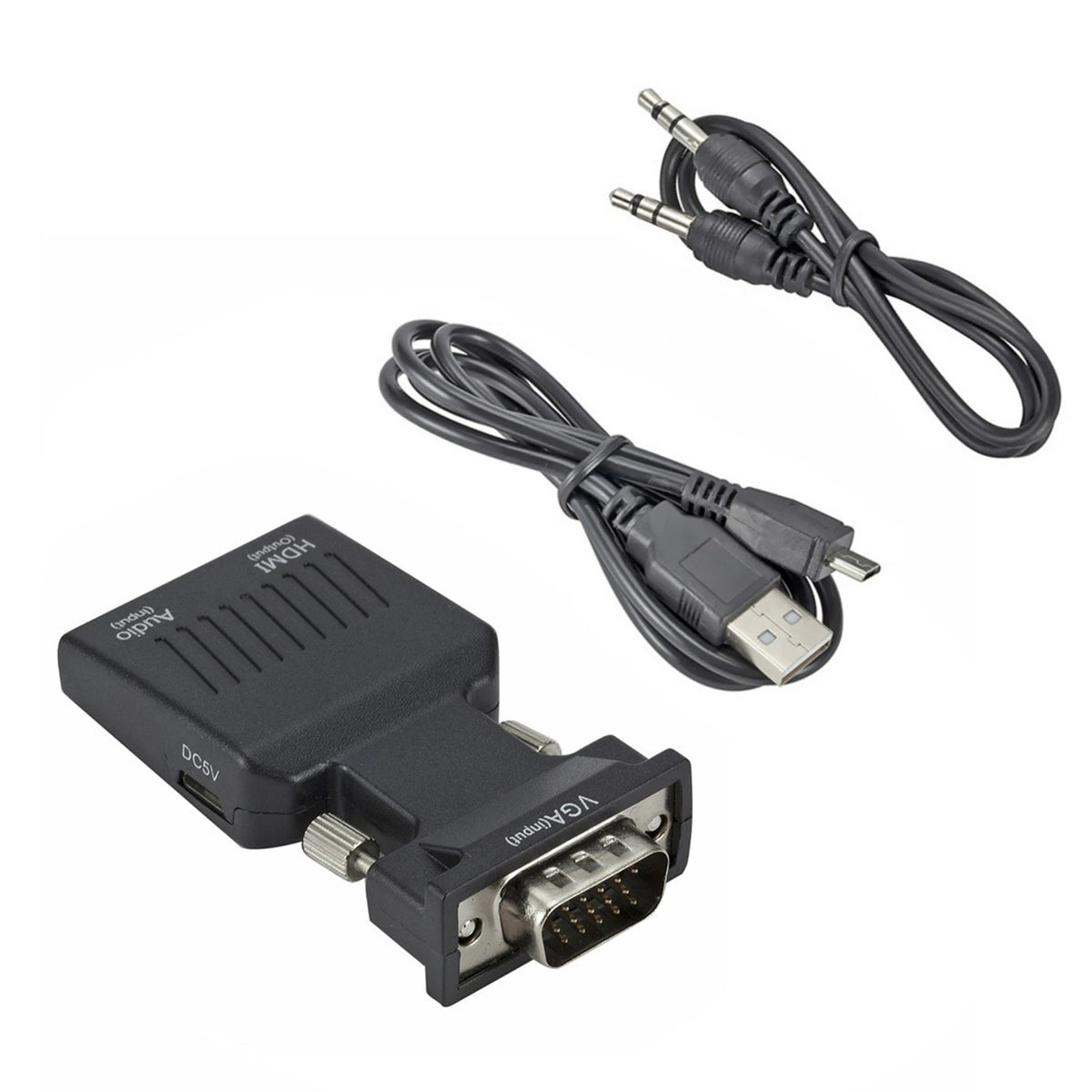 VGA Input To HDMI Output Adapter PC Laptop To HDTV Moniter Projecter Converter F
