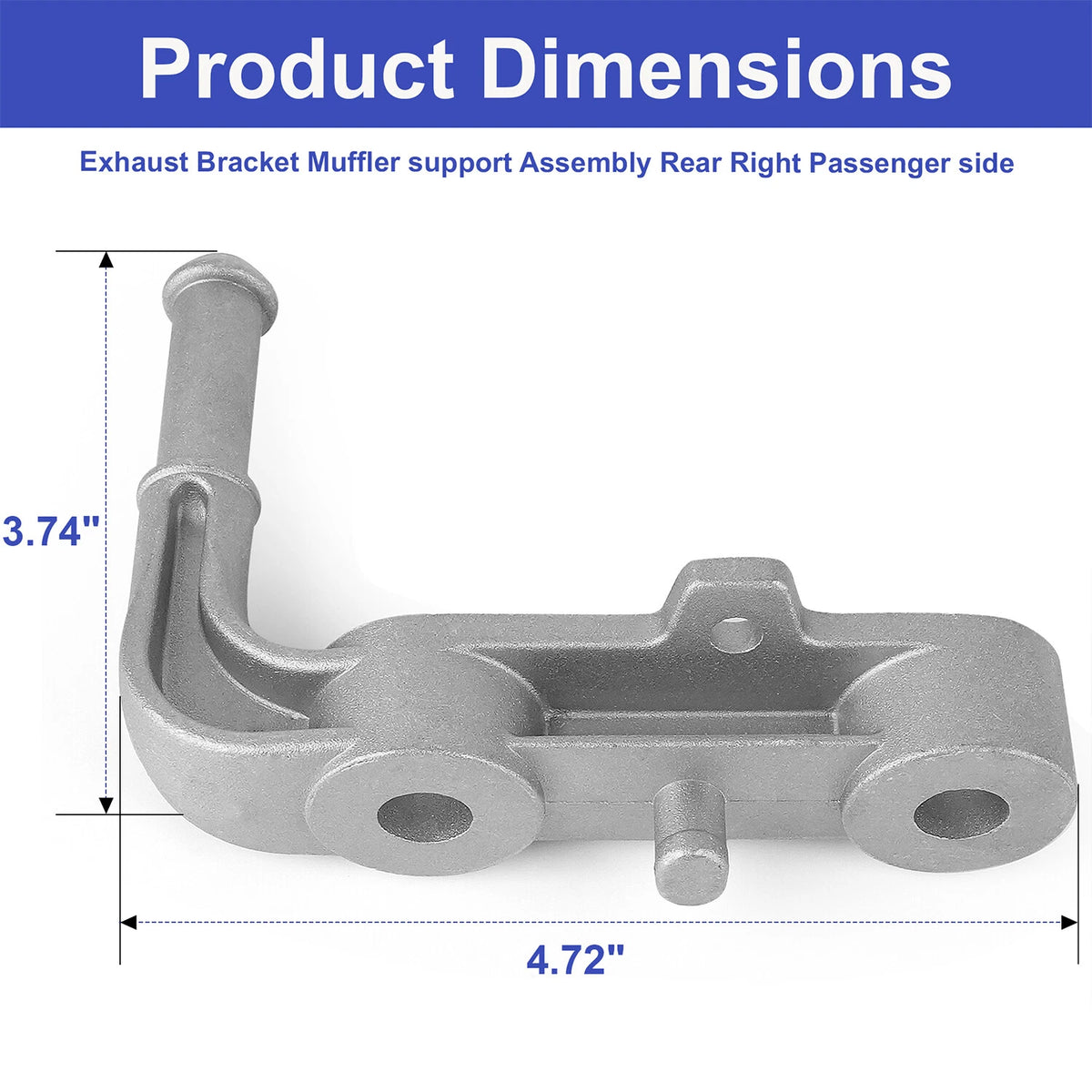 Rear Right Exhaust Bracket & Muffler Support Assembly for 2019-2025 Ram 1500