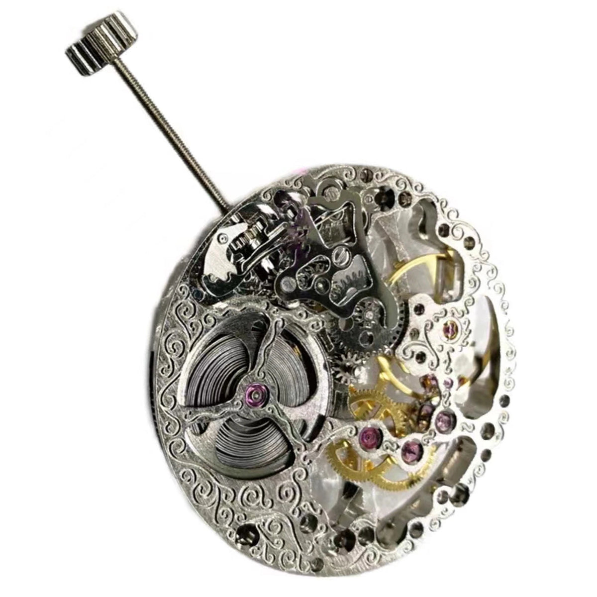17 Jewels Hollow Manual Mechanical Watch Movement Small Seconds @ 6 For ETA 6498