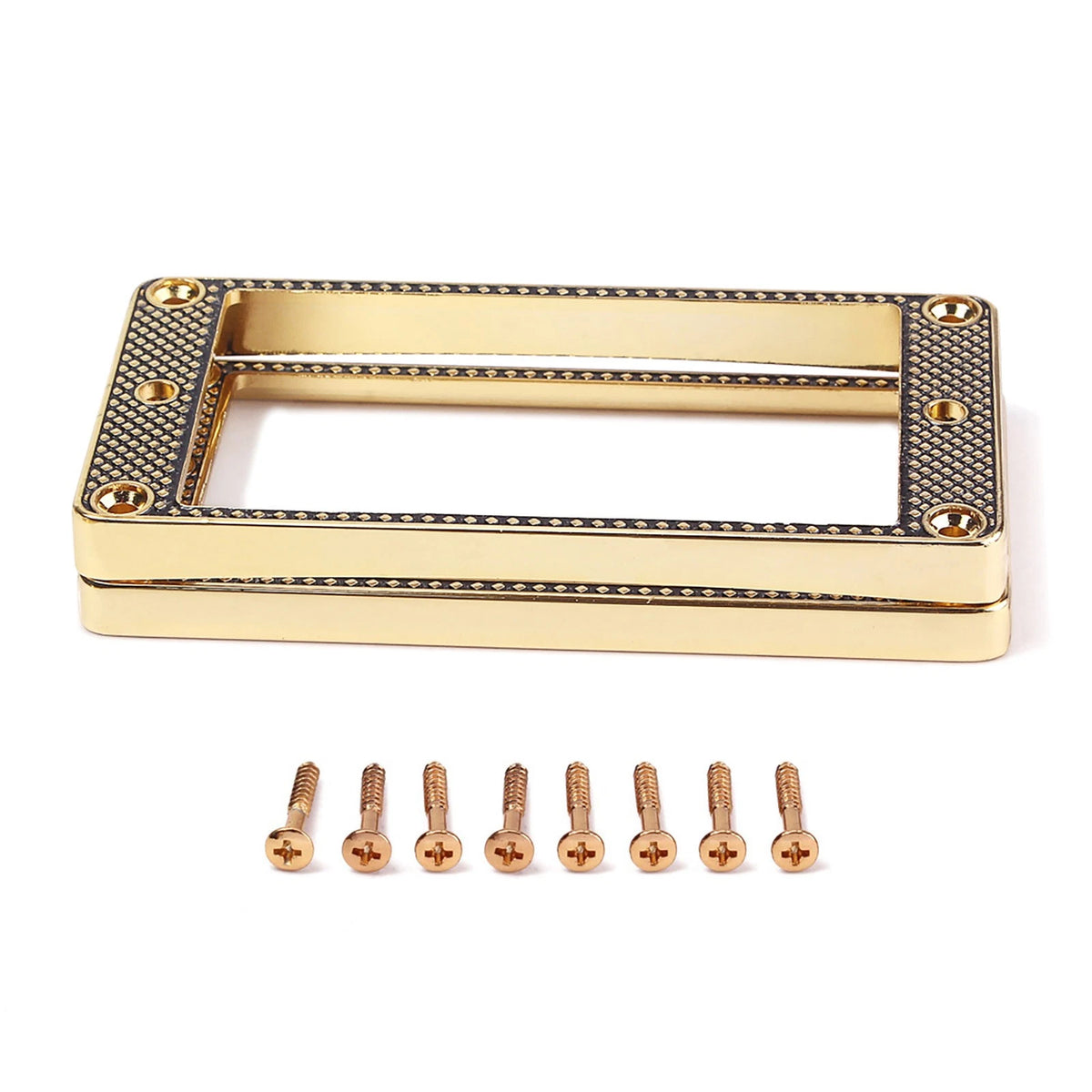 2X Guitar Gold Humbucker Pickup Rings Frames Fit For Les Paul SG ES DOT