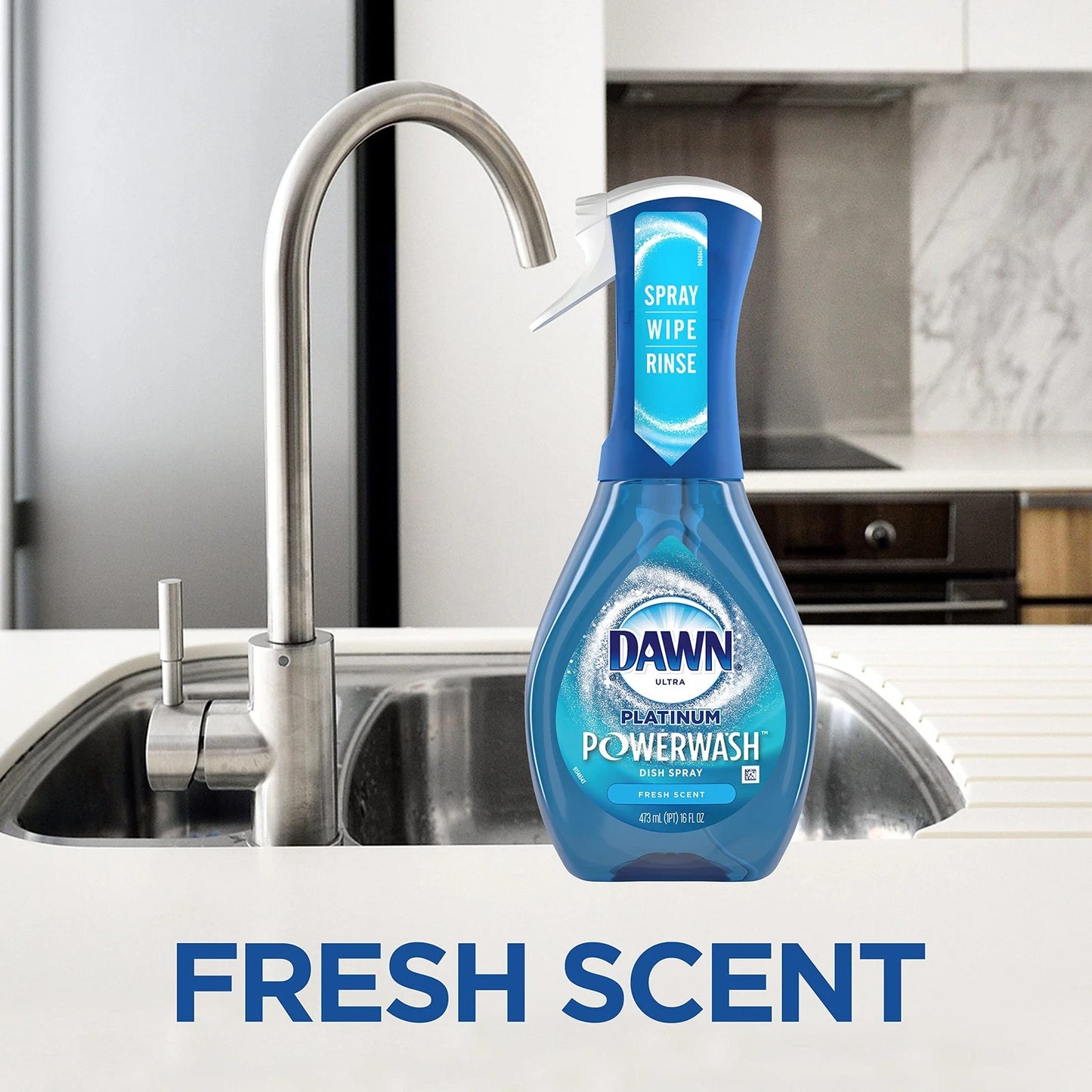 Dawn Powerwash Spray, Dish Soap, Dishwashing Liquid, 16 Fl Oz (Pack of 4)