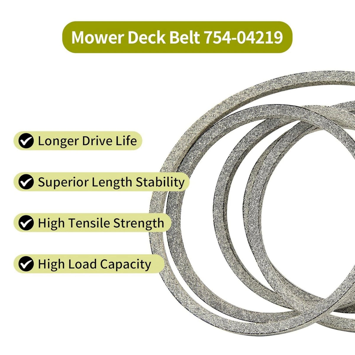 For John Deere E100, E110, E120 OEM 1664644 1PC Heat Resistance Lawn Mower Belt