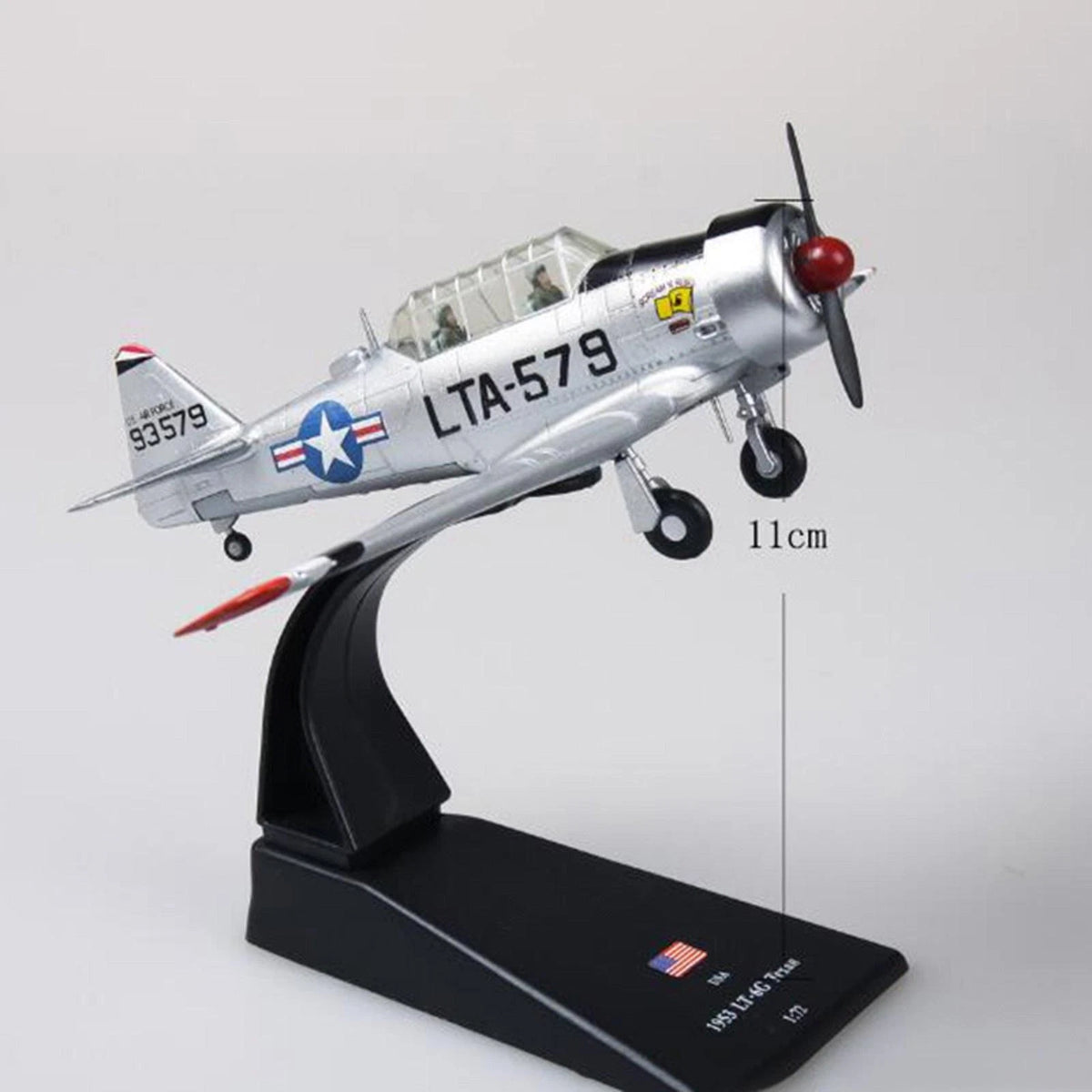 1/72 WWII USA 1953 T6 LT-6G Texan Fighter Aircraft Model Military Collection D