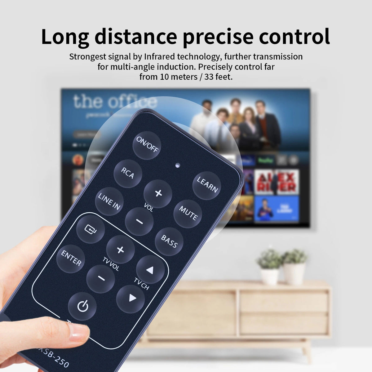 Replacement Remote Control For Maxell MXSB-250 Digital Soundbar TV Speaker