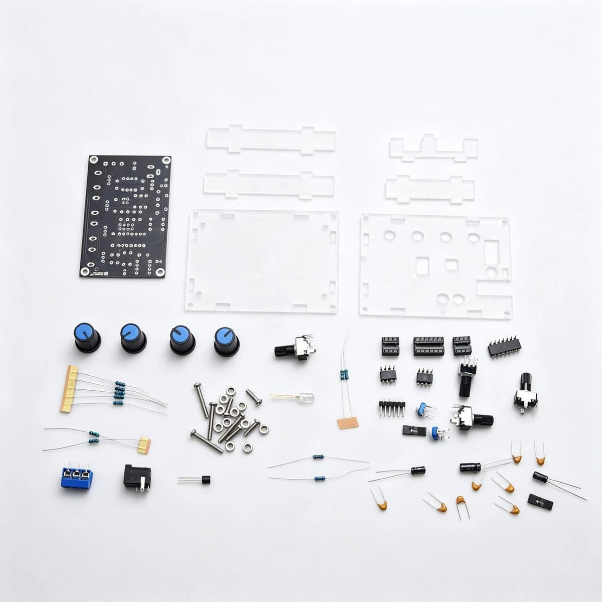 12V~15V FR4 + Acrylic 5Hz~400KHz Frequency Range Signal Generator DIY Board Kit