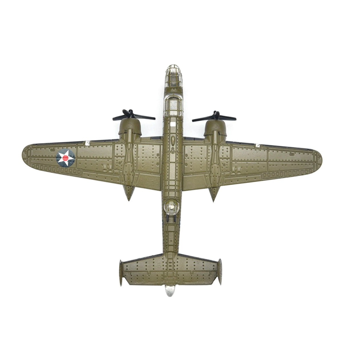 1PCS 3.1in WWII US B-25 Mitchell Bomber Model Finished Model Toy Gift Kit