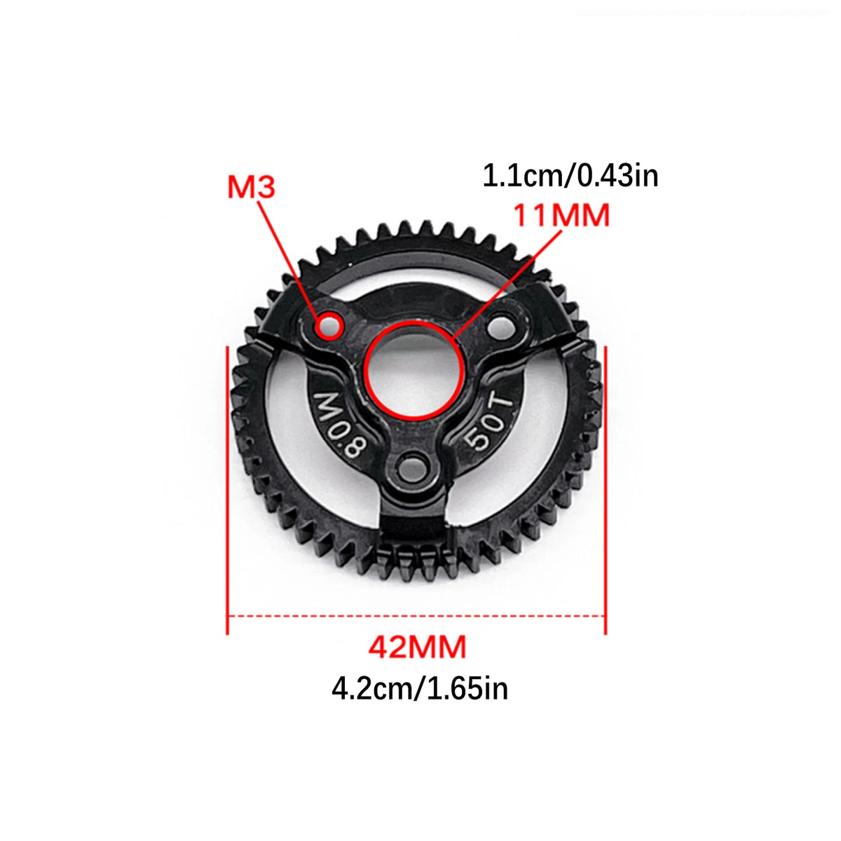 0.8M 32P Spur Gear 50T 16T 18T 20T For Traxxas Slash 2WD VXL XL-5 Bandit