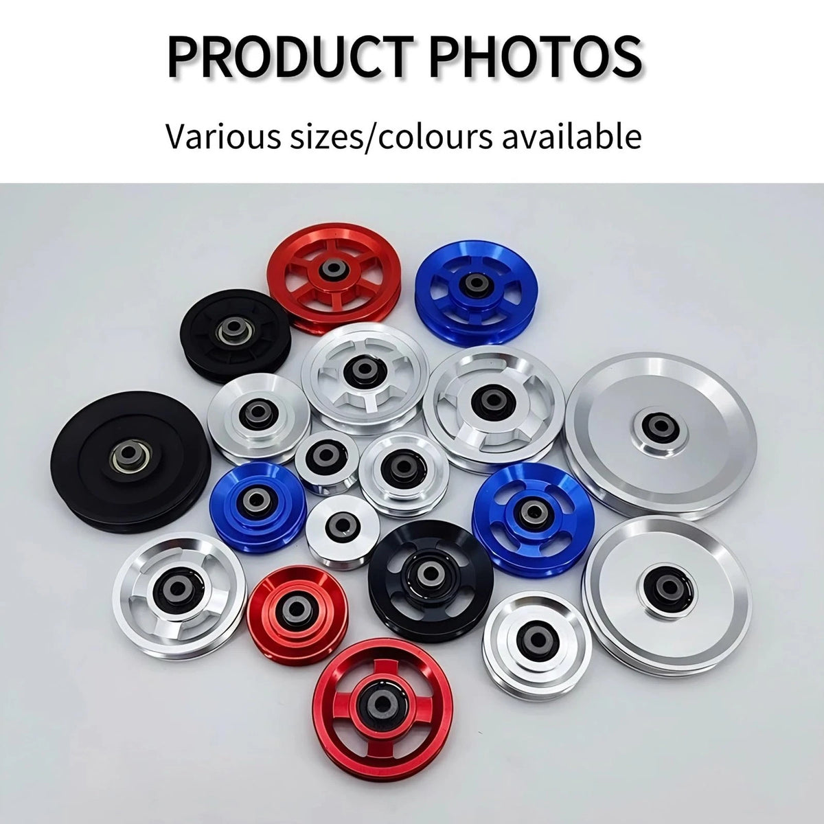 Gueiddi Pulley system for home gym, Aluminum GYM Wheel Glod 88-90mm