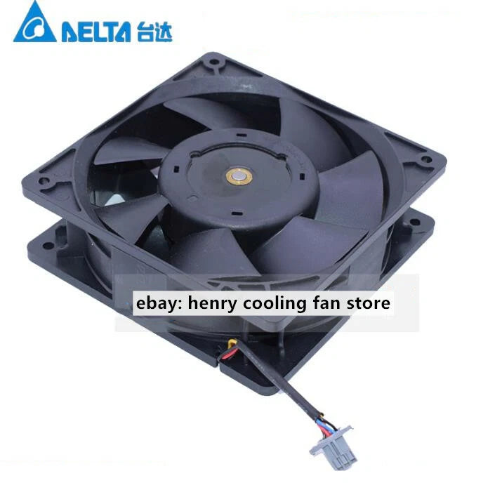 For Delta PFC1212DE DC 12V 4.80A 120*120*38mm 253CFM 4pin Server cooling fan