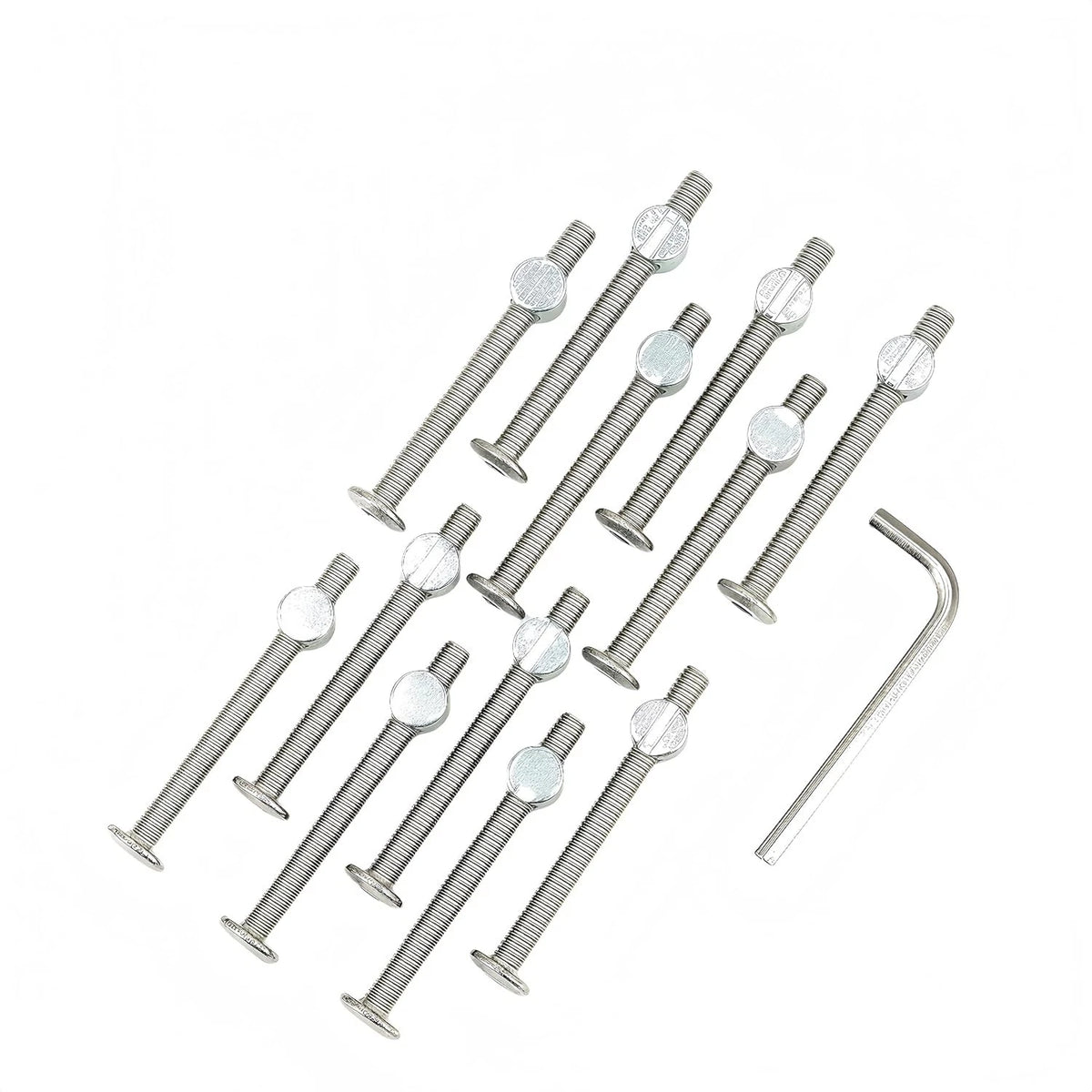 Crib Screws,Bed Frame Bolts and Nuts Kit, Parts, Bunk Bed M6x60mm