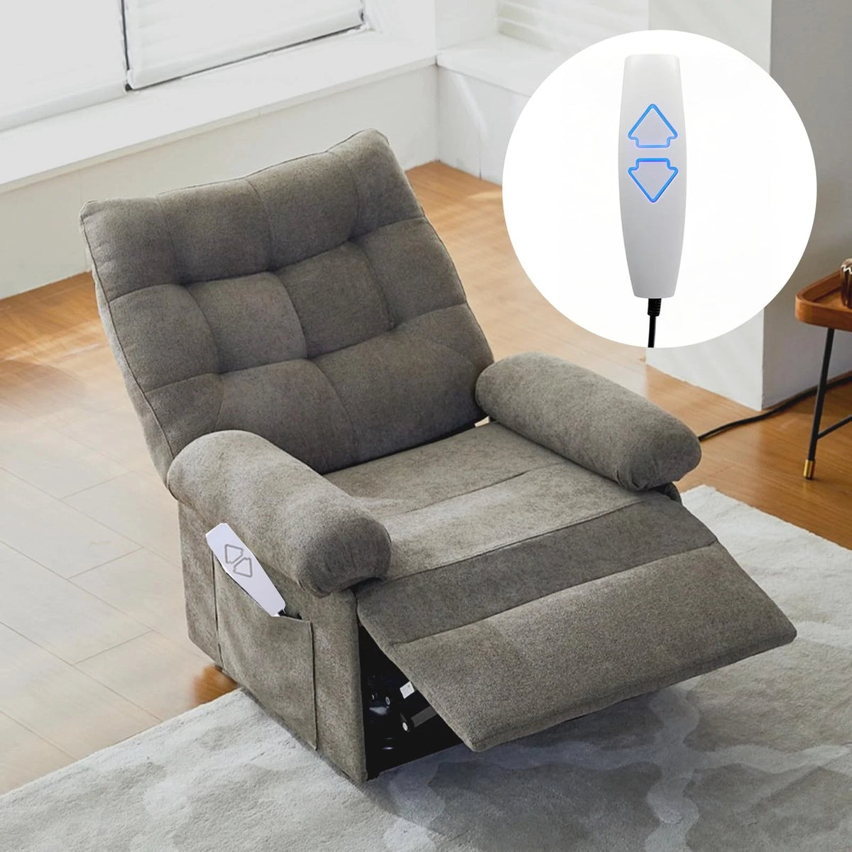 Fresayerd Lift Chair Remote Replacement, 5 Pin 2 6X1.6X1 Inches, White