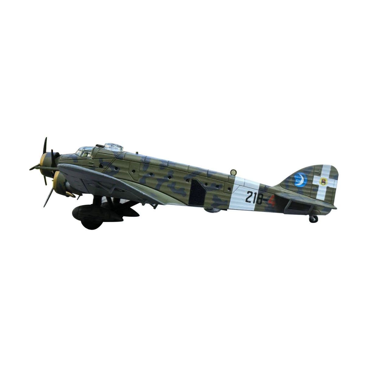 Durable 12cm Diecast Alloy 1/144 Scale WWII Italian Savoia-Marchetti S.81 Bomber