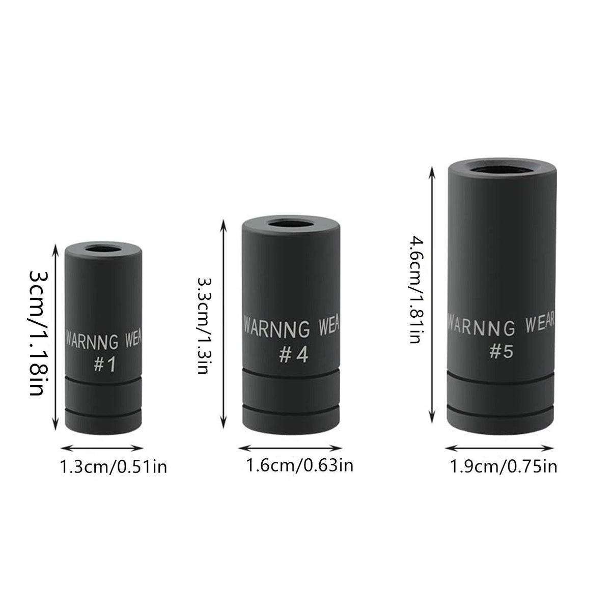 Black Coated Tap Socket Set 70500 8PCS for 1/4 Inch and 3/8 Inch Drive Sizes