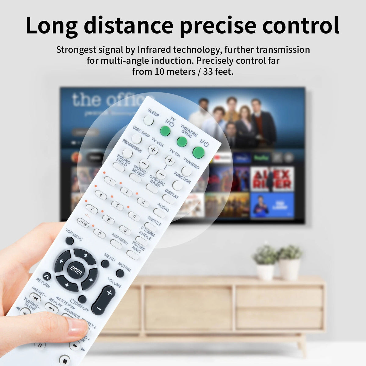 RM-ADU003 Remote Control For Sony AV System DAV-DX255 DAV-DX315 DAV-DZ110