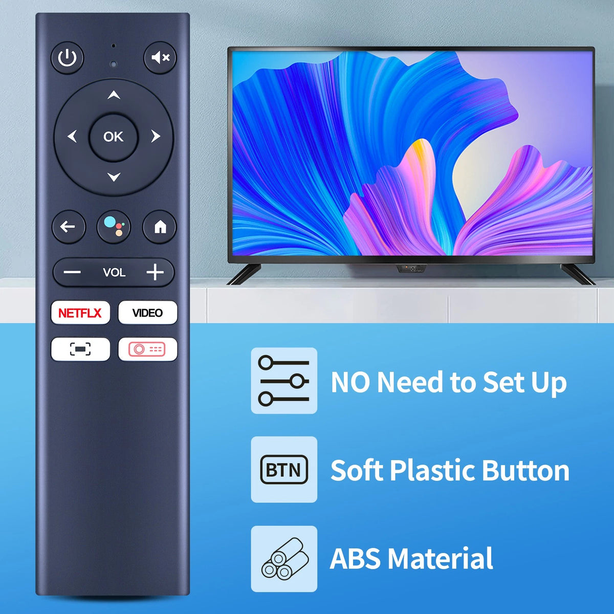 Replacement Remote Control For KODAK FLIK HD9 Smart Projector