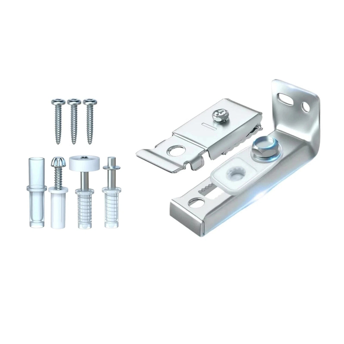 Complete Bifold Door Hardware Replacement Kit for 1-1 3/8 Inch Thick Doors