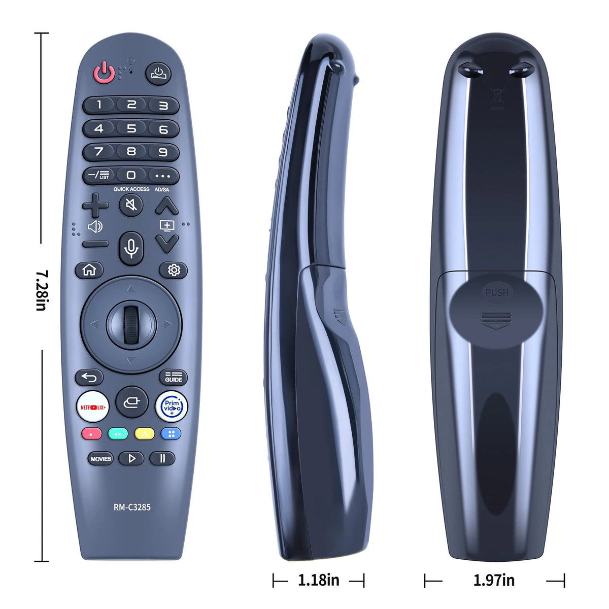 RM-C3285 For JVC Android Bluetooth Magic Voice TV Remote Control RM-C3417