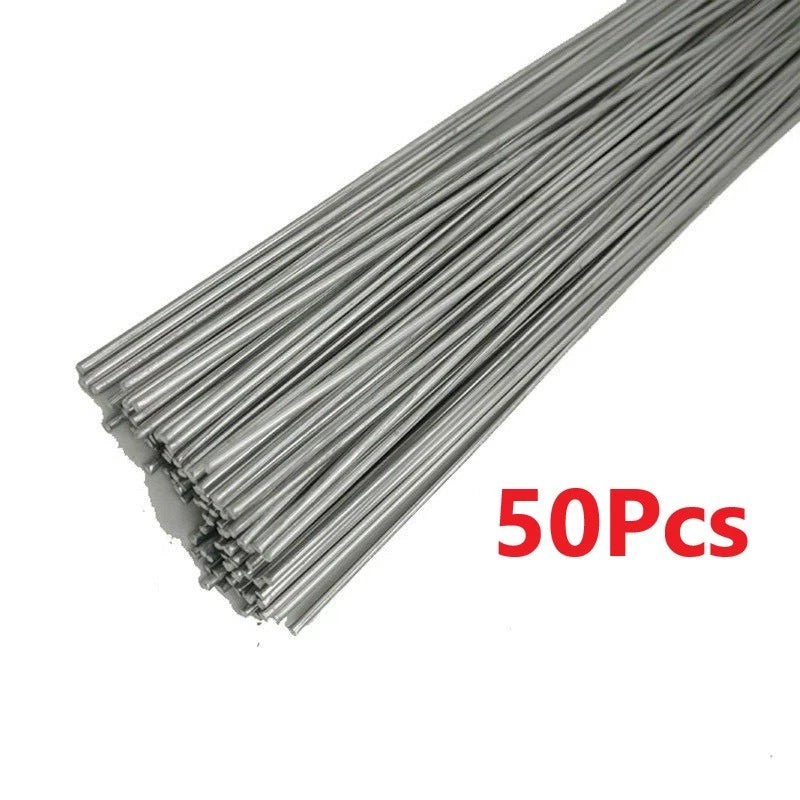 50Pcs 1.6mm Low Temperature Welding Cored Wire Aluminum Brazing Solder Rods aa