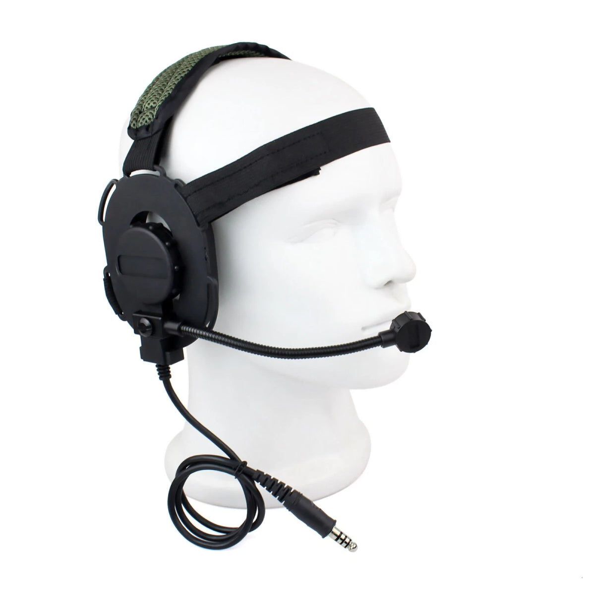 46-60dB Airsoft Mic Boom Z Tactical Radio Earpiece Headset For Bowman Elite II