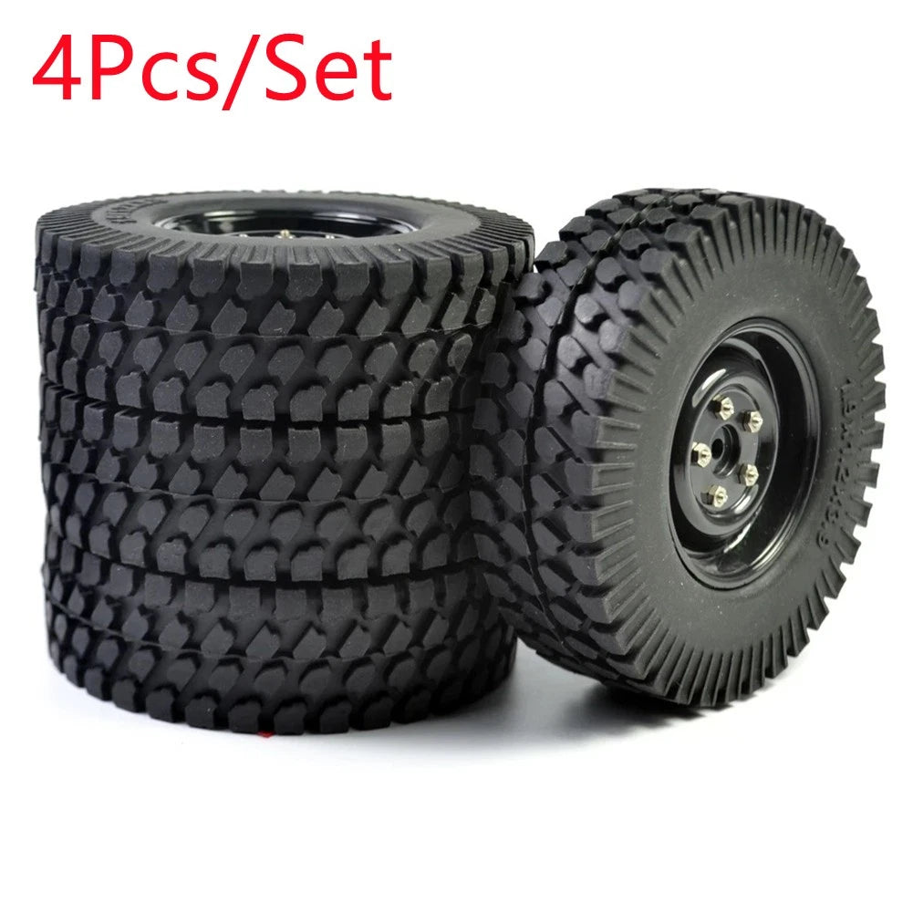 4Pack Wheel Tires Tyres Repalcement For Axial SCX10 D90 TF2 MST CC01 1/10 RC Car