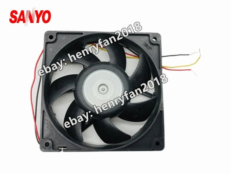 For SANYO 9G1212A401 DC 12V 0.40A 120*120*25MM 3wires Axial Cooling Fan San Ace
