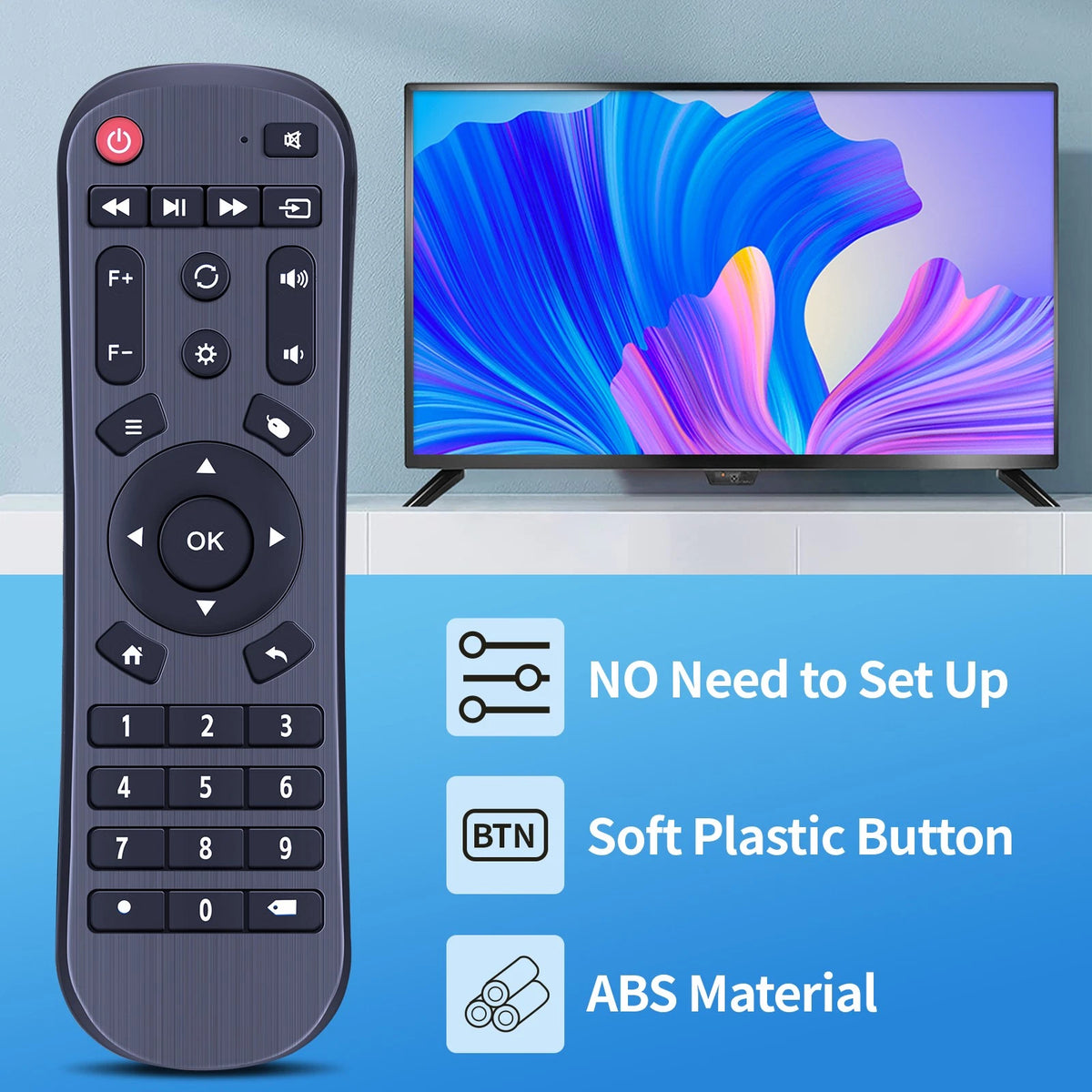 Replace Remote Control For L-mix Mini 4k smart portable projector HY320 HY300