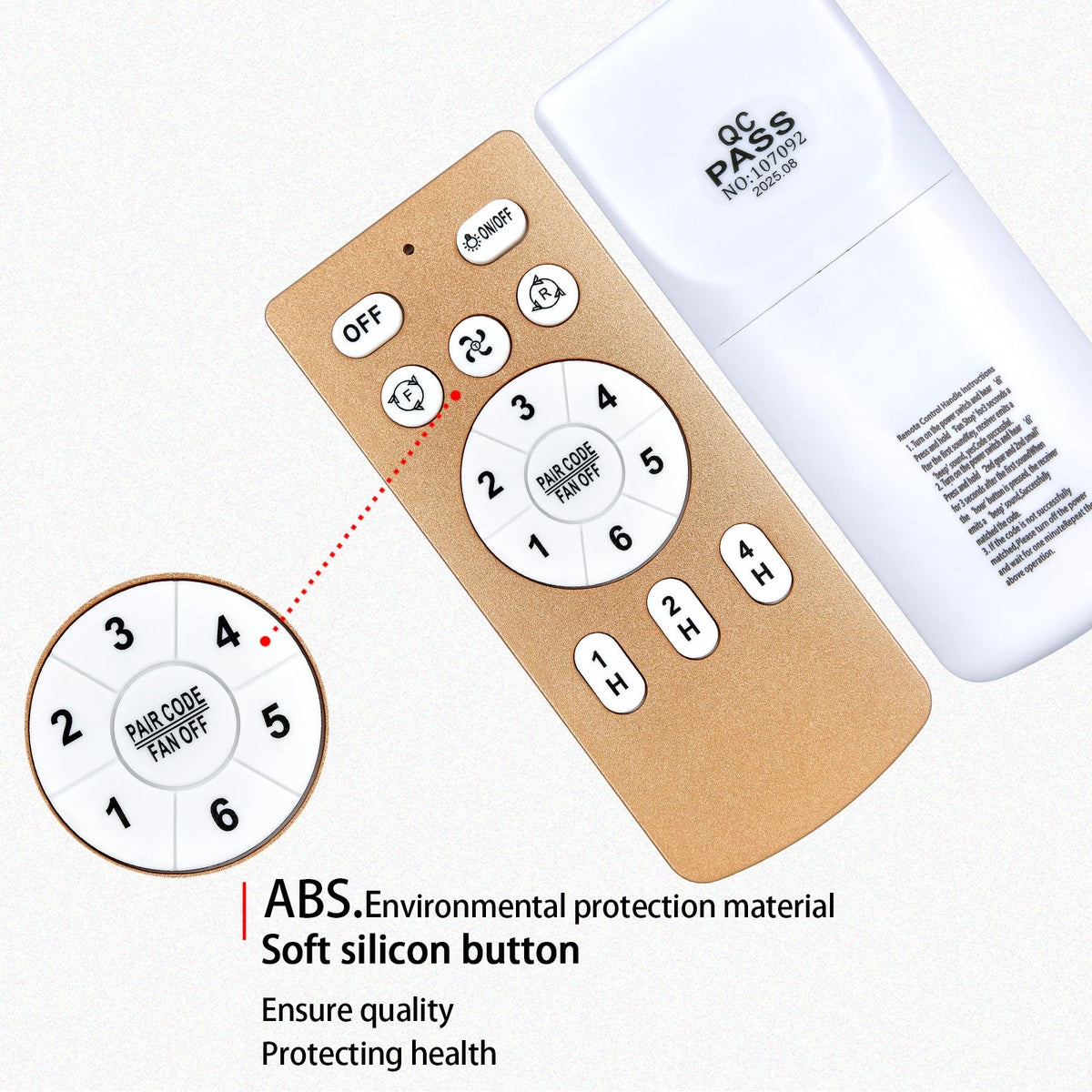Replace Remote Control For Letmarey Bouncats HuixuTe Ceiling Fan with Light
